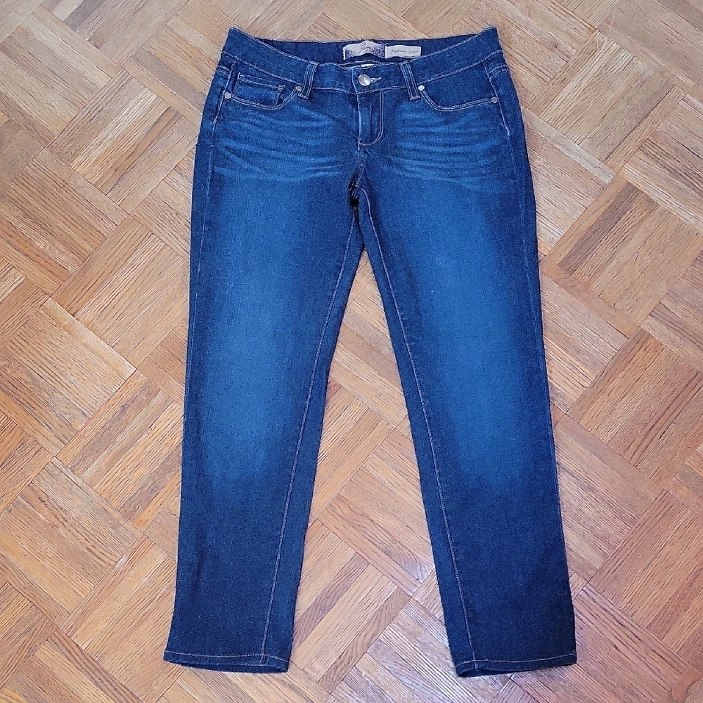 PAIGE Boyfriend Canyon Blue Denim Jeans Size 25 Cotton Stretch
